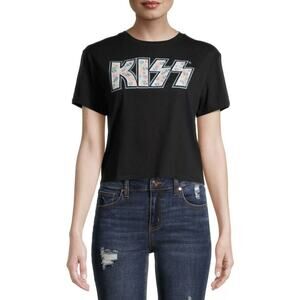 KISS 3XL NWOT Ladies hard Rock Shirt Skimmer t-shirt Top Embroidery floral print